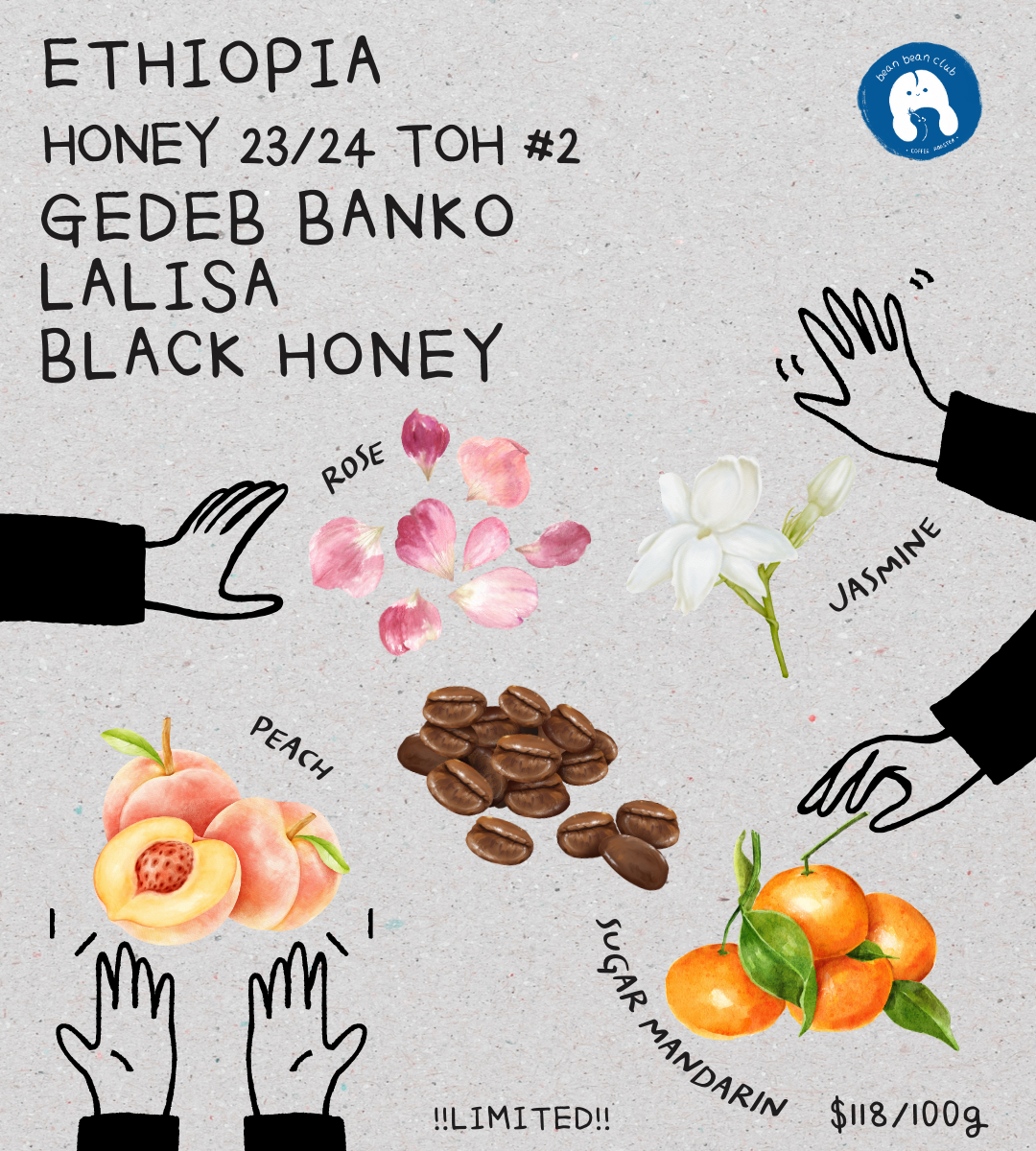 Ethiopia Honey 23/24 TOH #2 Gedeb Banko Lalisa Black Honey